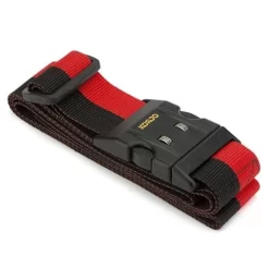 Korjo - Deluxe Luggage Strap With Combination Lock Red