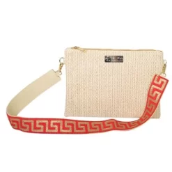 Iosifina - Helene Fuchsia Fabric Bag Coral Red