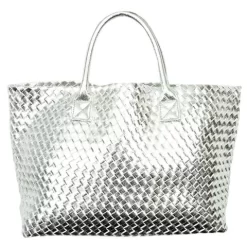 Sorena - Summer Collection Ivy Tote Bag Silver W/Clutch