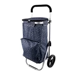 Karlstert - Deluxe Shopping Trolley W/Frame Top Blue Petals