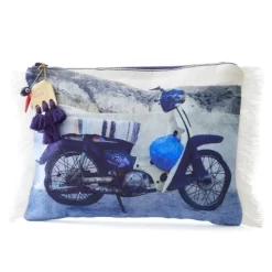 Med Blue - Firopotamos Moto Canvas Pouch