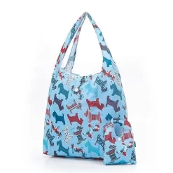Eco-Chic - Foldaway Shopper Scotty Dog Blue