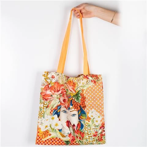 Baci Milano - Orange Cotton Bag Milano