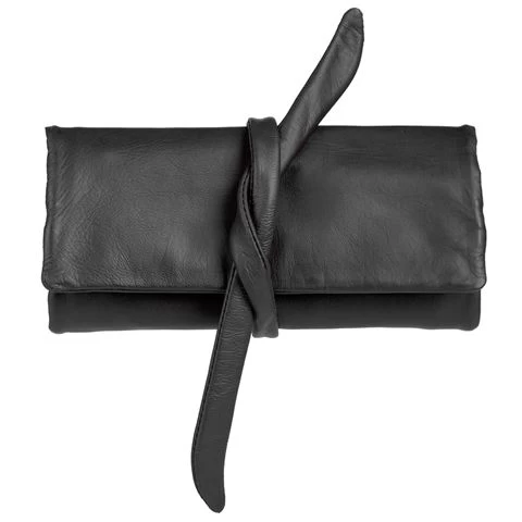 Redd Leather - Nappa Jewellery Roll Black 1 Redd Leather - Nappa Jewellery Roll Black
