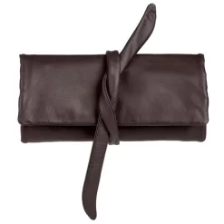 Redd Leather - Nappa Jewellery Roll Chocolate