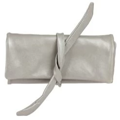 Redd Leather - Nappa Jewellery Roll Silver