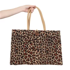 Peter's - Eco-Friendly Jute Market Bag Ocelot Large